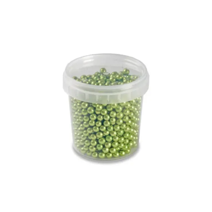 Outlet PAVONI Perles en Sucre Vert Métallisé Ø 4 mm 120 g