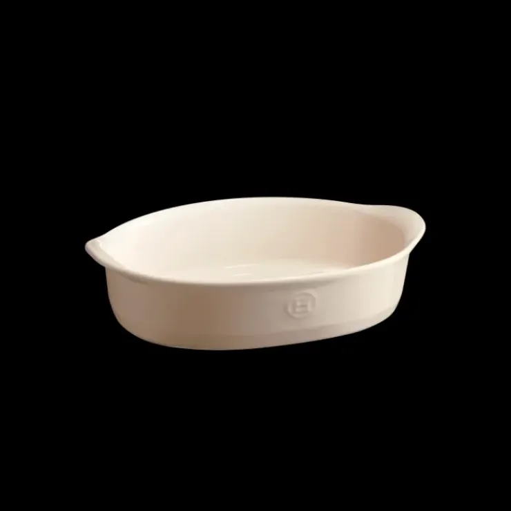 Clearance EMILE HENRY Petit Plat à Four Ovale en Céramique 27,5 x 17,5 cm Argile