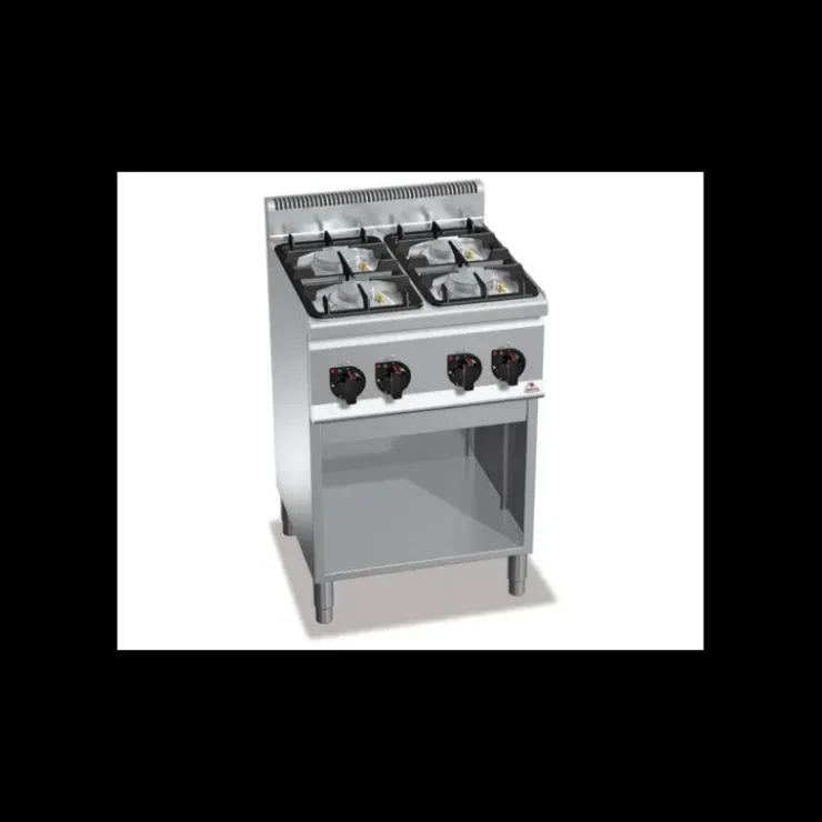 Outlet BERTOS Piano de Cuisson 4 Brûleurs Eco Power 600 x 900 x 600 mm Berto's