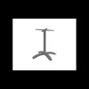Outlet LYROSE Pied de Table Base 4 Branches en Métal Gris Aluminium Athena