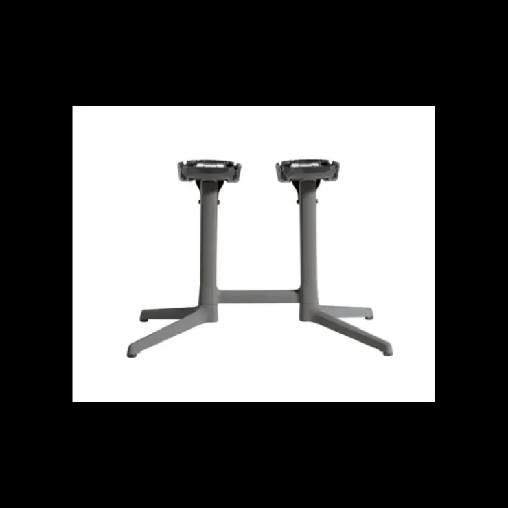 Discount GROSFILLEX Pied de Table Double Anthracite X 2.0