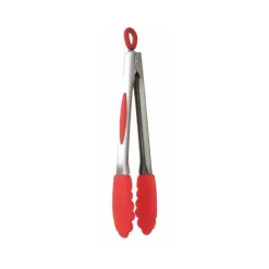 New MASTRAD Pince de Cuisine Silicone et Inox 26 cm Rouge