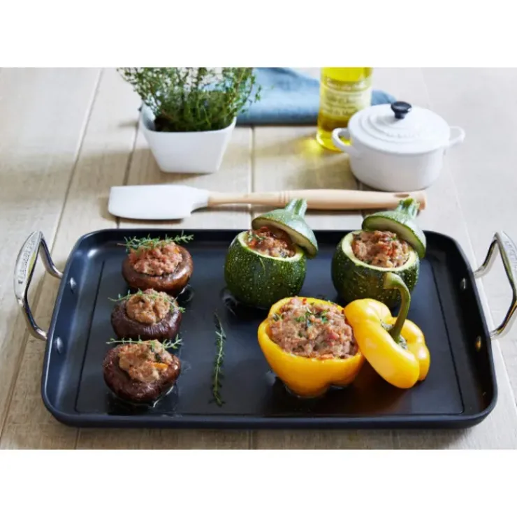 Online LE CREUSET Plancha géante fonte d'aluminium 34 x 25 cm