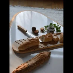 Discount PEBBLY Planche à Pain Longue en Bambou 50 x 15 cm