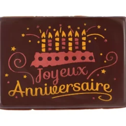 New FLORENSUC Plaque Chocolat Joyeux Anniversaire x48