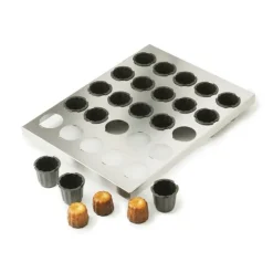 Hot MATFER Plaque de 25 Cannelés 4,5 cm Exoglass 40 x 30 cm