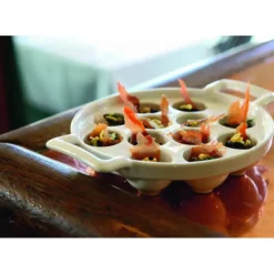 REVOL Plat à Escargots Noir 12 trous Belle Cuisine