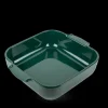 PEUGEOT Plat à Four Carré en Céramique Appolia 28 cm Vert Forêt