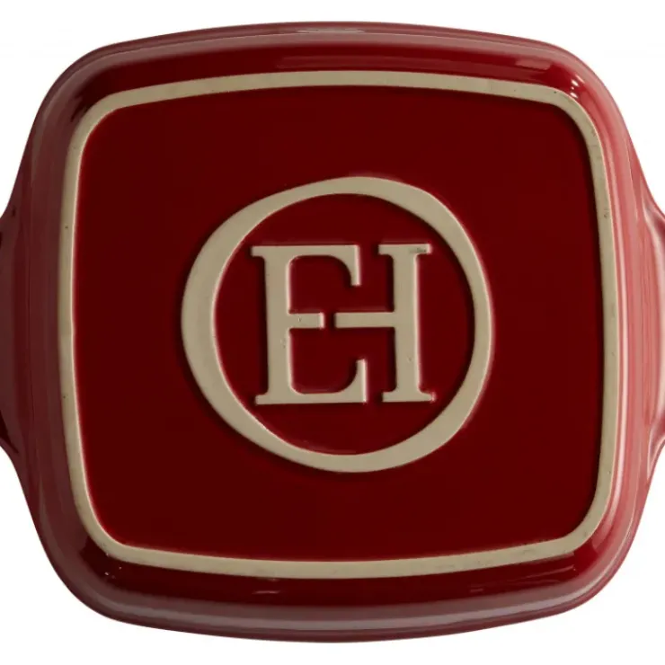 Hot EMILE HENRY Plat à Four Carré en Céramique 28 x 24 cm Grand Cru