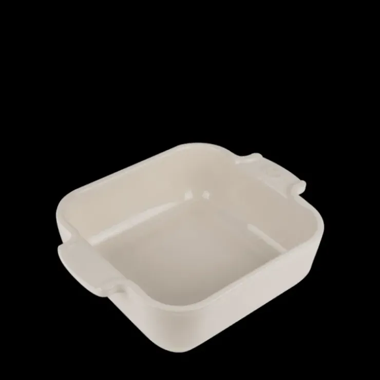 Online PEUGEOT Plat à Four Carré en Céramique Appolia 18 cm Ecru