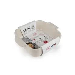 Online PEUGEOT Plat à Four Carré en Céramique Appolia 18 cm Ecru