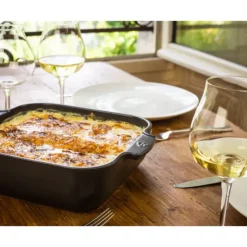 New PEUGEOT Plat à Four Carré en Céramique Appolia 36 cm Ardoise