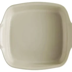 Outlet EMILE HENRY Plat à Four Carré en Céramique 28 x 24 cm Argile