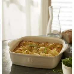 Outlet EMILE HENRY Plat à Four Carré en Céramique 28 x 24 cm Argile