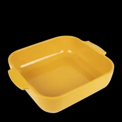 Outlet PEUGEOT Plat à Four Carré en Céramique Appolia 28 cm Jaune Safran