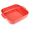 Sale PEUGEOT Plat à Four Carré en Céramique Appolia 36 cm Rouge