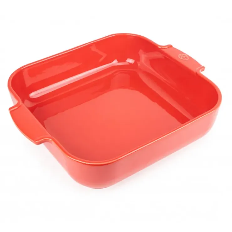 Sale PEUGEOT Plat à Four Carré en Céramique Appolia 36 cm Rouge