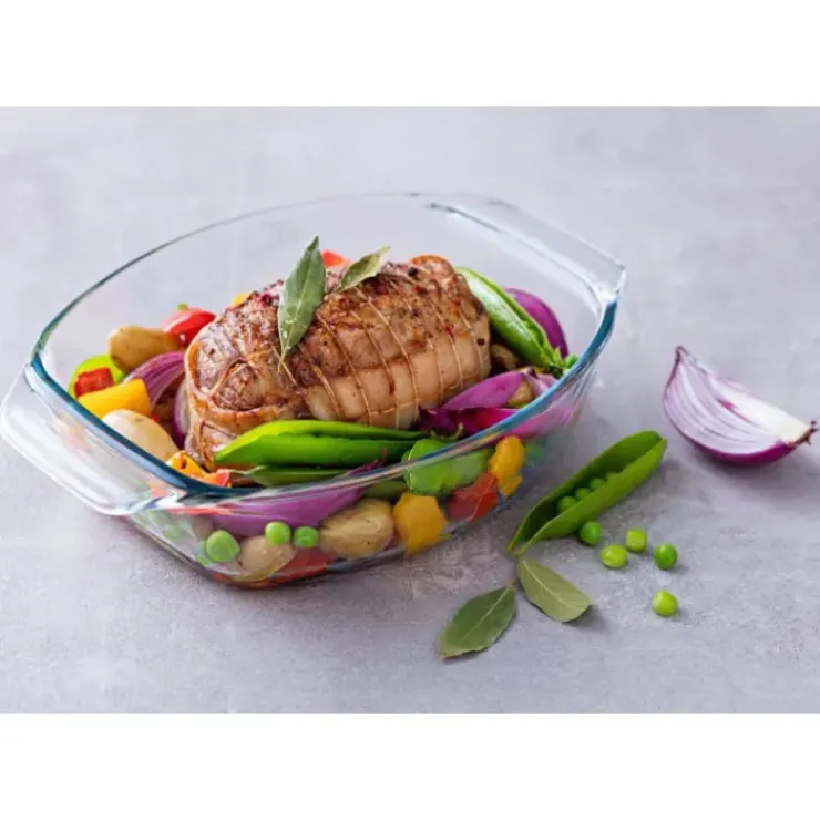 Sale PYREX Plat à Four en Verre Ovale 30 x 21 cm 2 L Irrésistible