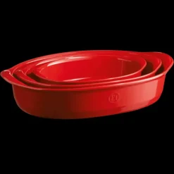 Sale EMILE HENRY Plat à Four Ovale en Céramique 36,5 x 22,5 cm Grand Cru