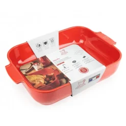 Sale PEUGEOT Plat à Four Rectangulaire en Céramique Appolia 40 cm Rouge