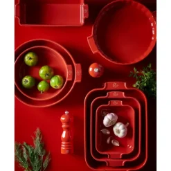 Sale PEUGEOT Plat à Four Rectangulaire en Céramique Appolia 40 cm Rouge