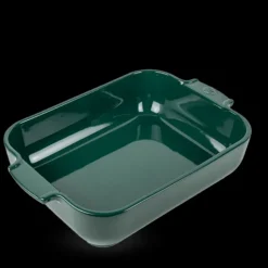 Online PEUGEOT Plat à Four Rectangulaire en Céramique Appolia 32 cm Vert Forêt