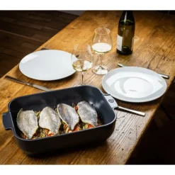 Online PEUGEOT Plat à Four Rectangulaire en Céramique Appolia 40 cm Ardoise