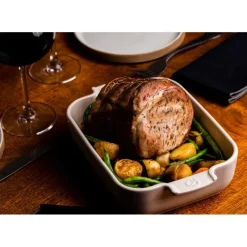 Outlet PEUGEOT Plat à Four Rectangulaire en Céramique Appolia 40 cm Ecru