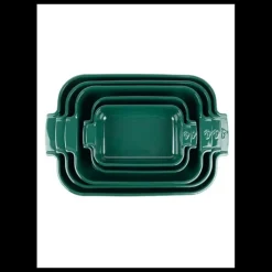Outlet PEUGEOT Plat à Four Rectangulaire en Céramique Appolia 22 cm Vert Forêt