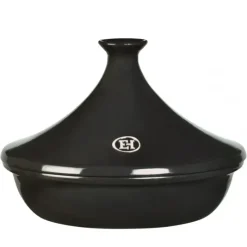 Online EMILE HENRY Plat à Tajine en céramique Fusain (Noir) 32 cm