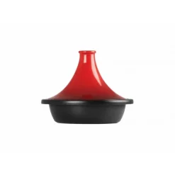 LE CREUSET Plat à Tajine en Fonte 27 cm Cerise