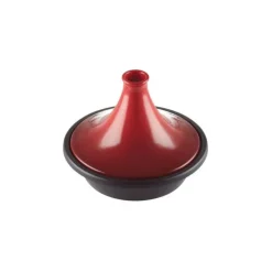 Outlet LE CREUSET Plat à Tajine en Fonte 31 cm Cerise