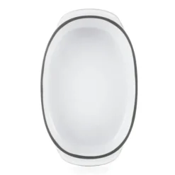 New REVOL Plat Oblong Blanc Cumulus 19 x 13 cm Caractère Culinaire