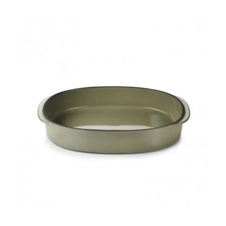 Hot REVOL Plat Oblong Cardamome 34 x 25 cm Caractère Culinaire