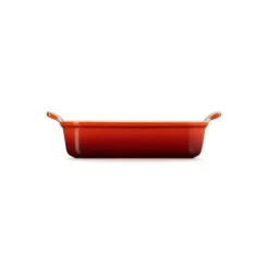 Hot LE CREUSET Plat Rectangulaire Céramique 26 cm Cerise