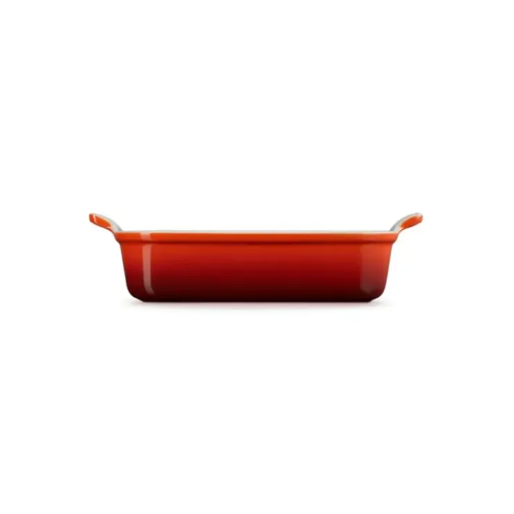 Hot LE CREUSET Plat Rectangulaire Céramique 26 cm Cerise