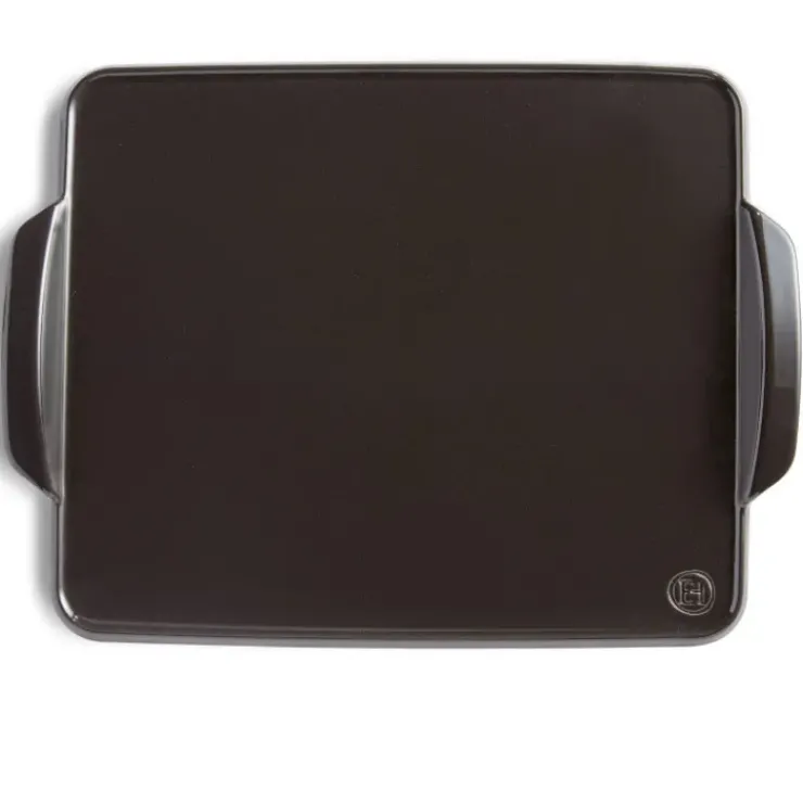 Clearance EMILE HENRY Plat Rectangulaire en Céramique 42.5x31.5 cm Fusain