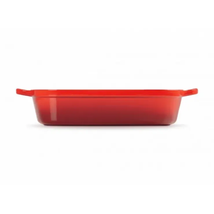 Best LE CREUSET Plat Rectangulaire en Fonte 37 cm Cerise