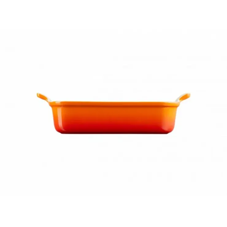 Outlet LE CREUSET Plat Rectangulaire Héritage en Céramique 26 cm Volcanique Tradition
