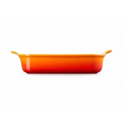 New LE CREUSET Plat Rectangulaire Héritage en Céramique 32 cm Volcanique Tradition