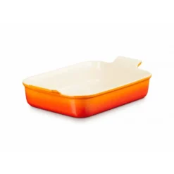 Hot LE CREUSET Plat Rectangulaire Héritage en Céramique 19 cm Volcanique Tradition