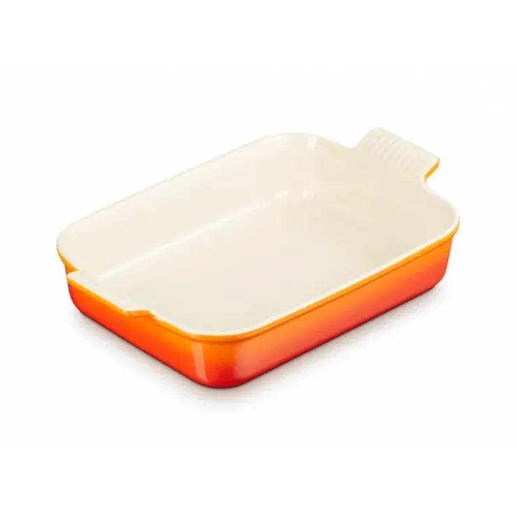 Hot LE CREUSET Plat Rectangulaire Héritage en Céramique 19 cm Volcanique Tradition