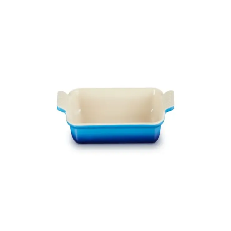 Hot LE CREUSET Plat Rectangulaire Héritage en Céramique 19 cm Azur Tradition