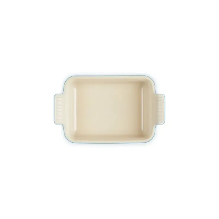 Hot LE CREUSET Plat Rectangulaire Héritage en Céramique 19 cm Azur Tradition