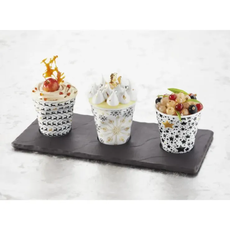 Discount REVOL Plateau Rectangulaire 3 encoches Ardoise 25 x 12 cm Basalt