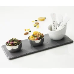 REVOL Plateau Rectangulaire Ardoise 25 x 12 cm Basalt