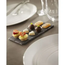 Best REVOL Plateau Rectangulaire Ardoise 20 x 10 cm Basalt