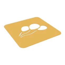 New SILIKOMART Pochoir Silicone Ballons 11,9 x 6,2 x H 0,1 cm (x2)