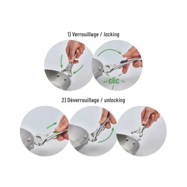 Clearance DE BUYER Poignée Amovible en Fonte d’Inox Loqy