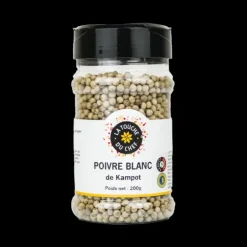 Clearance LA TOUCHE DU CHEF Poivre Blanc Kampot IGP 200 g